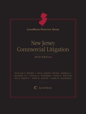 cover image of LexisNexis Practice Guide: New Jersey Commercial Litigation